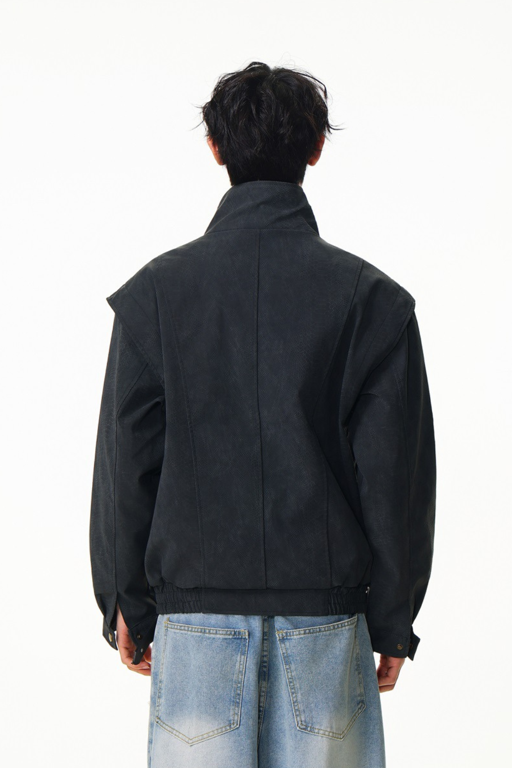 Vintage Python Faux Leather Jacket
