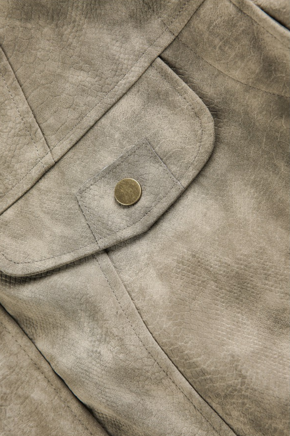 Vintage Python Faux Leather Jacket