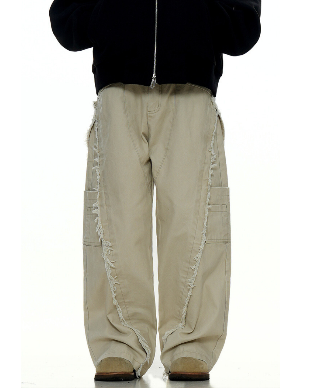 Seville Fray-Panel Cargo Jeans