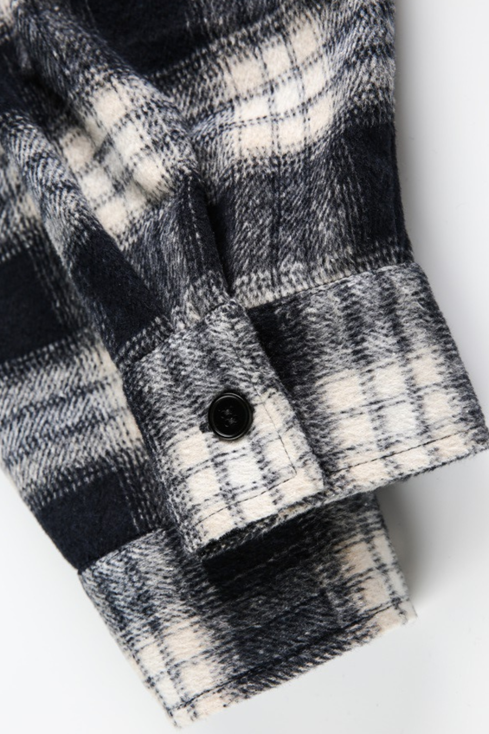 Checked Hooded Overshirt