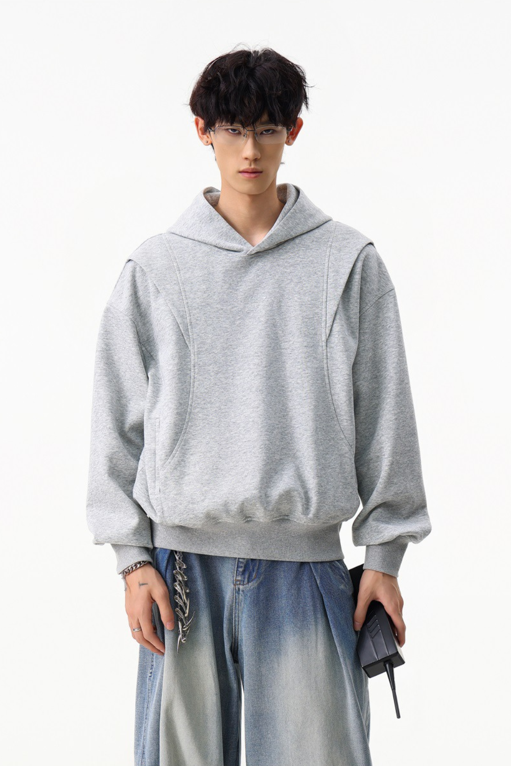 Boxy Hooded Sweatshirt