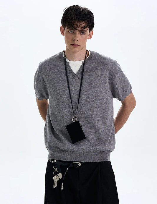 THE V-STITCH SHORT SLEEVE SWEATSHIRT