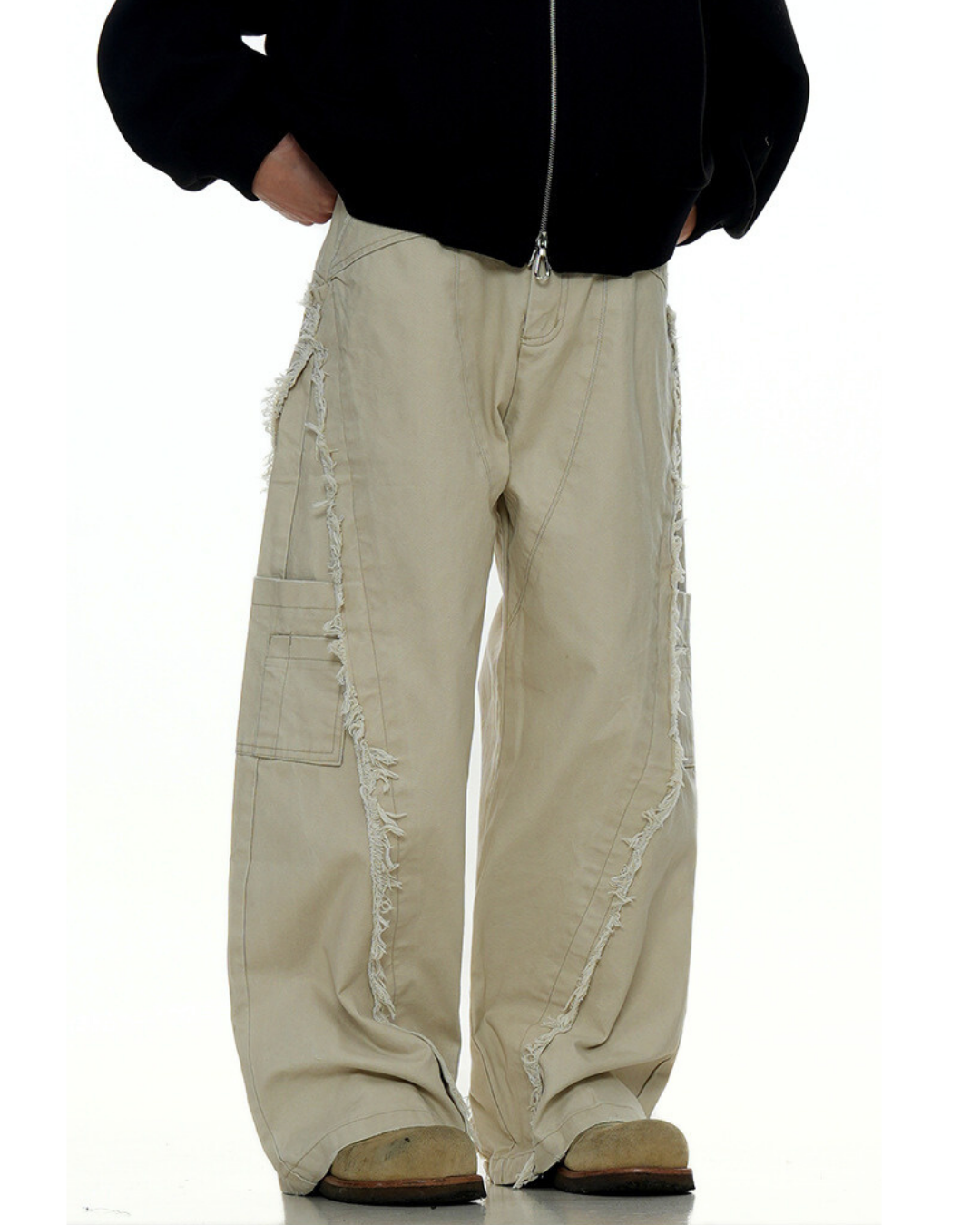 Seville Fray-Panel Cargo Jeans