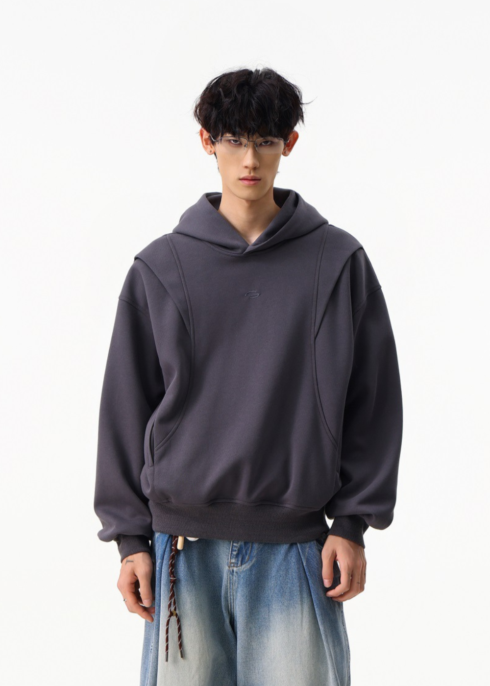 Boxy Hooded Sweatshirt
