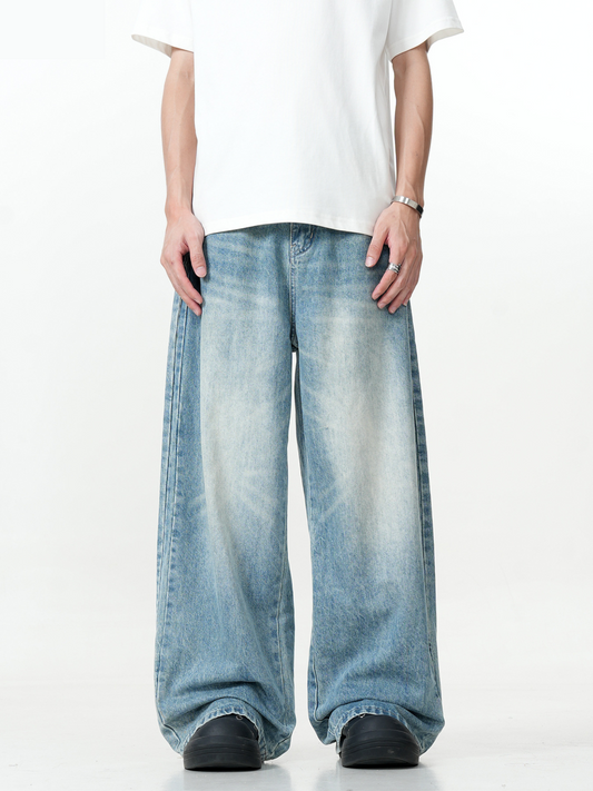 HORIZON FADED SUPER WIDE-LEG JEANS
