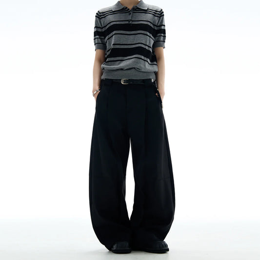 THE WIDE PLEATED SUIT PANTS
