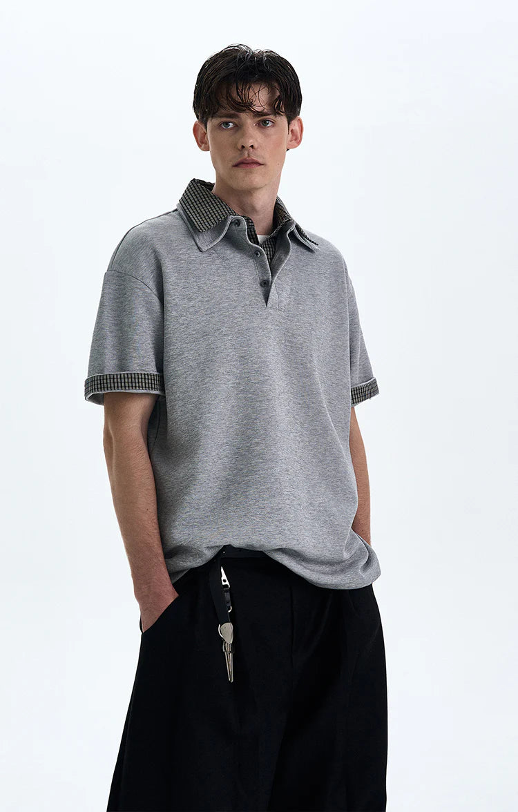 THE CONTRAST COLLAR KNIT POLO