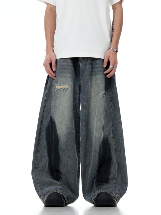 DRIFT WASHED SUPER WIDE-LEG JEANS