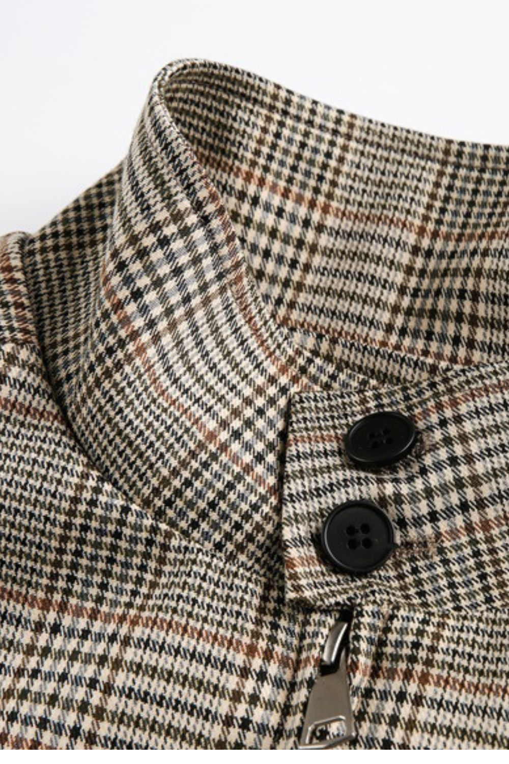 Signature Checkered Zip Jacket