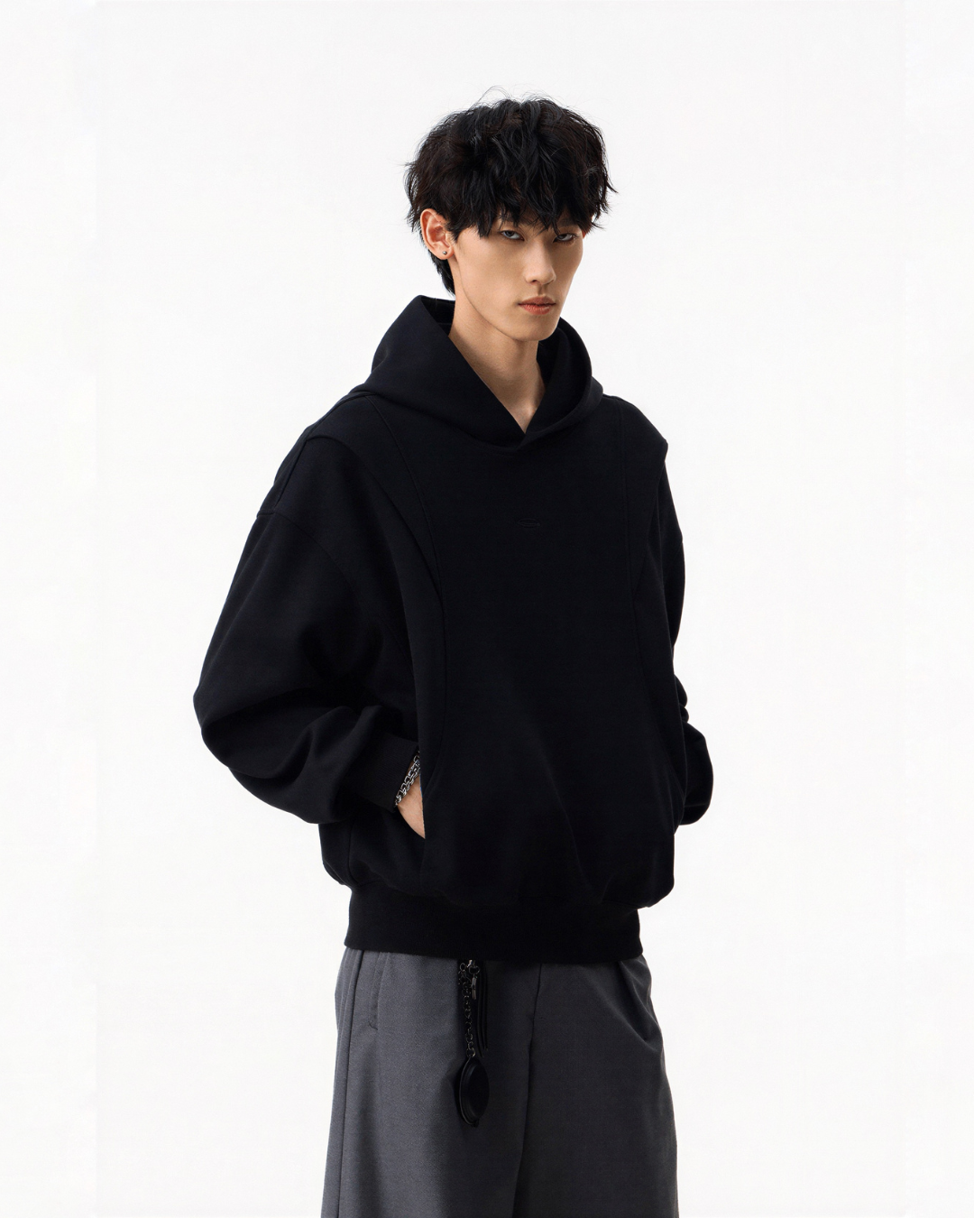 Boxy Hooded Sweatshirt