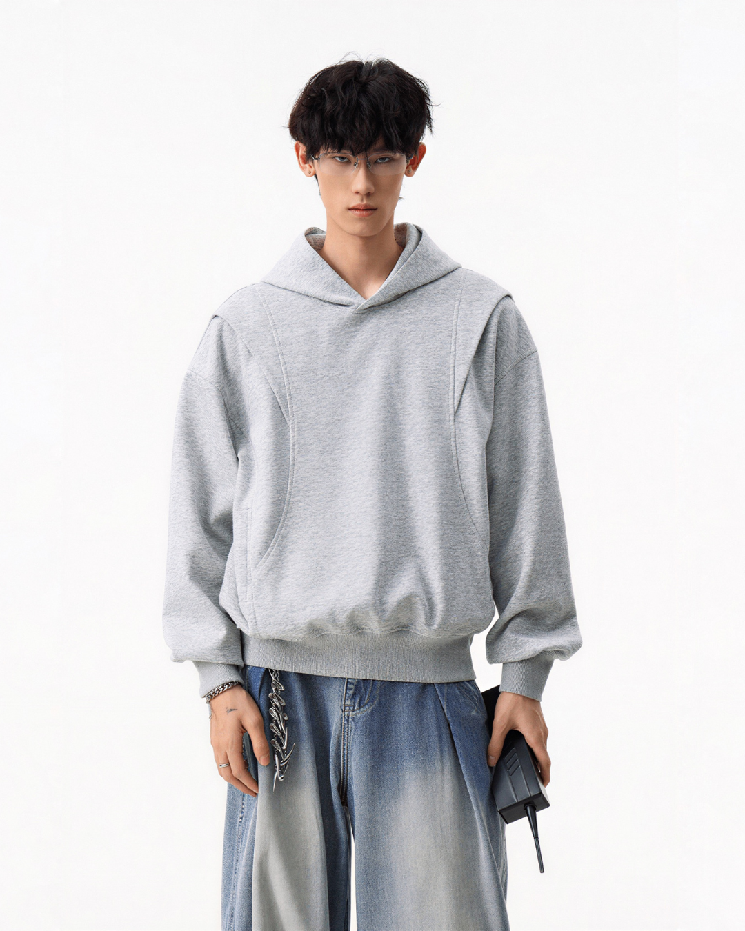 Boxy Hooded Sweatshirt