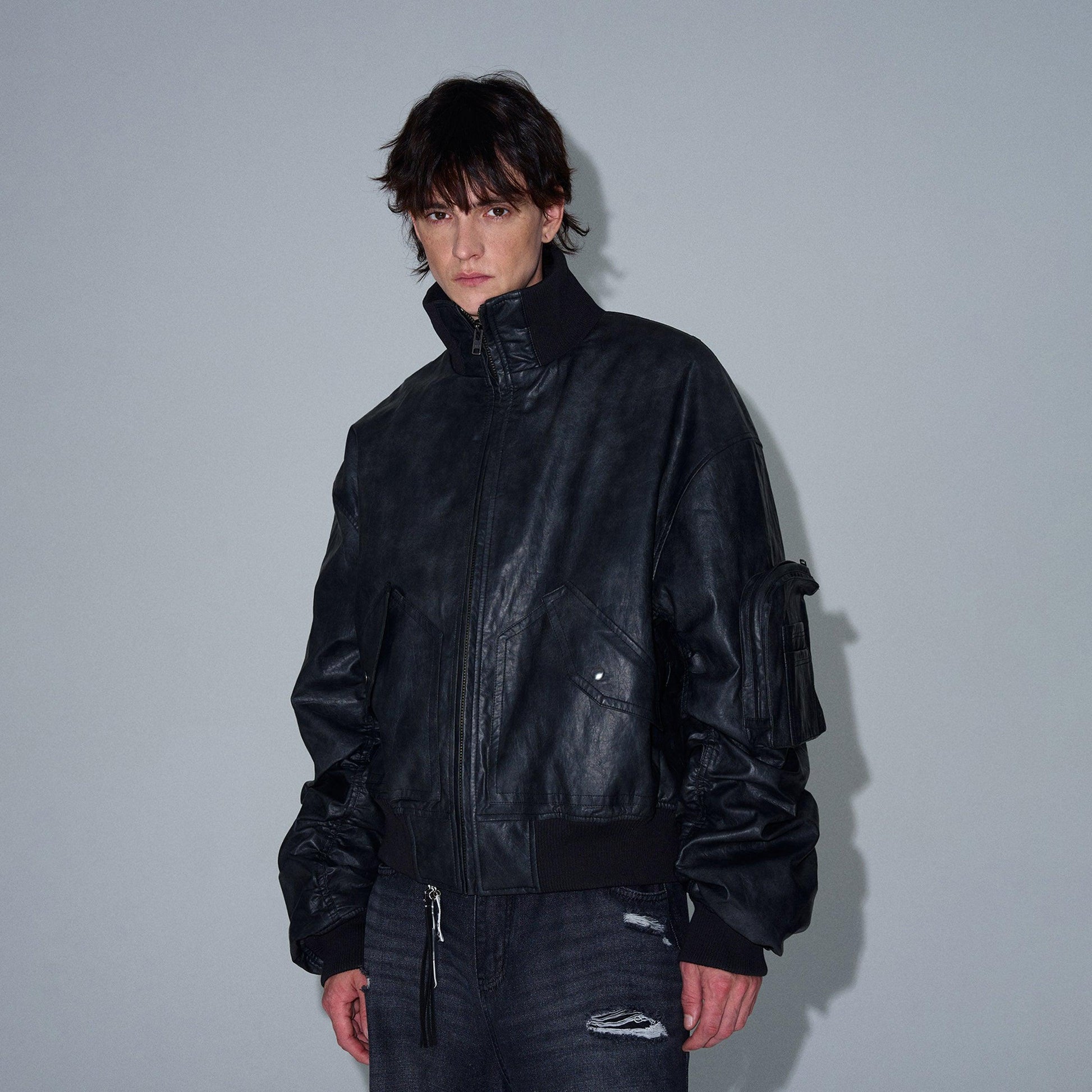 EDEN-ROC FAUX LEATHER JACKET - Revivo Avenue