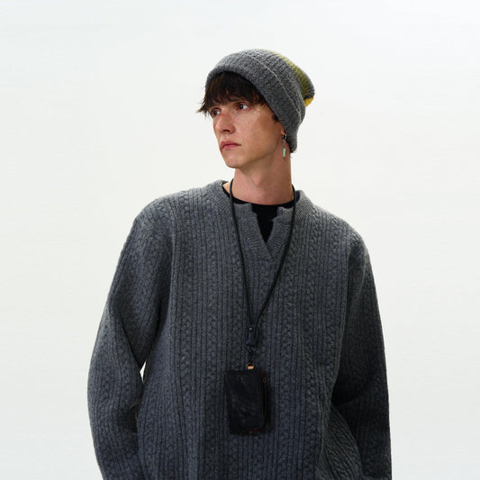 SEINE CABLE KNIT SWEATER - Revivo Avenue