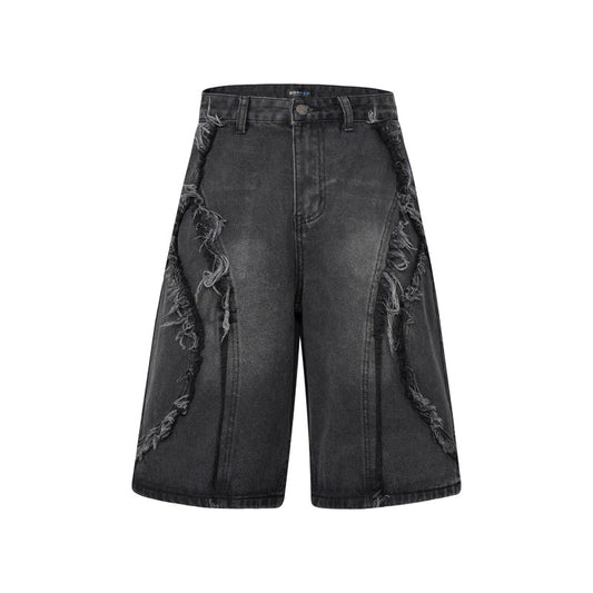 ROGUE DISTRESSED DENIM JORTS