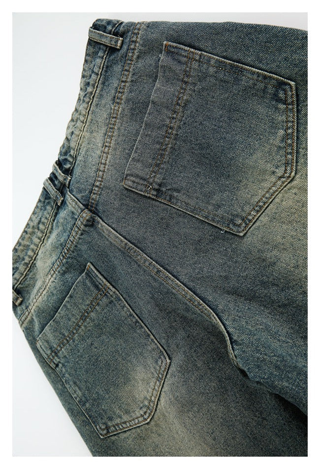 Oversized Denim Jorts Dark Wash Wide Fit