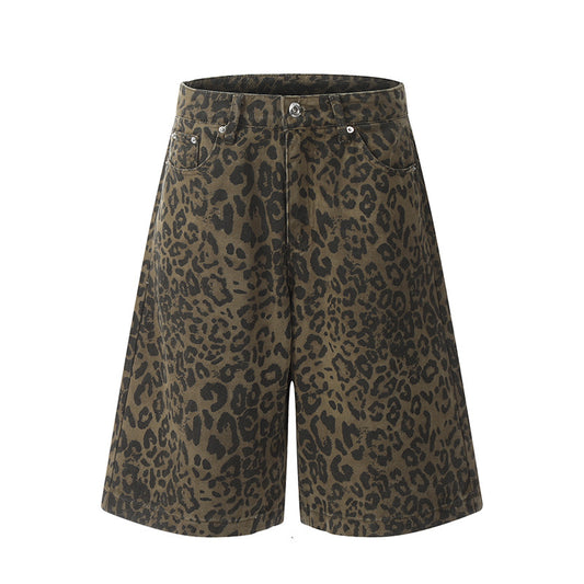 JUNGLE FURY LEOPARD PRINT JORTS