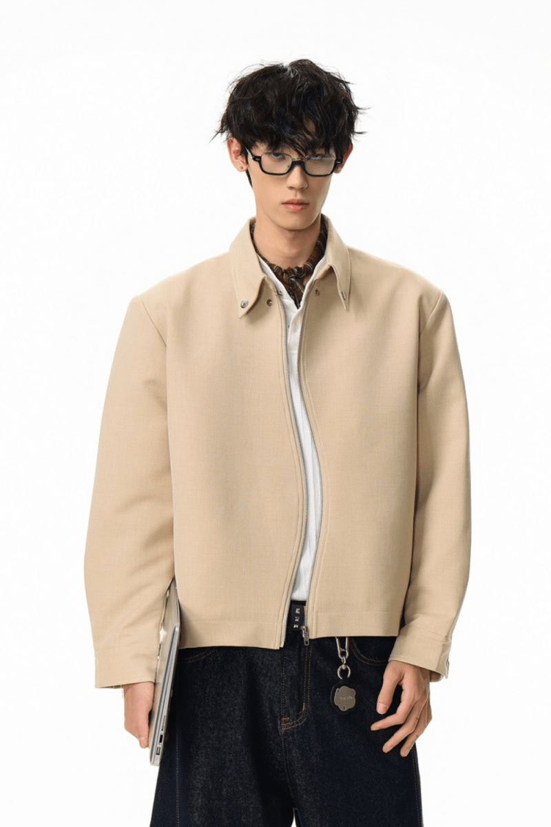 Asymmetric Zip Jacket - Revivo Avenue