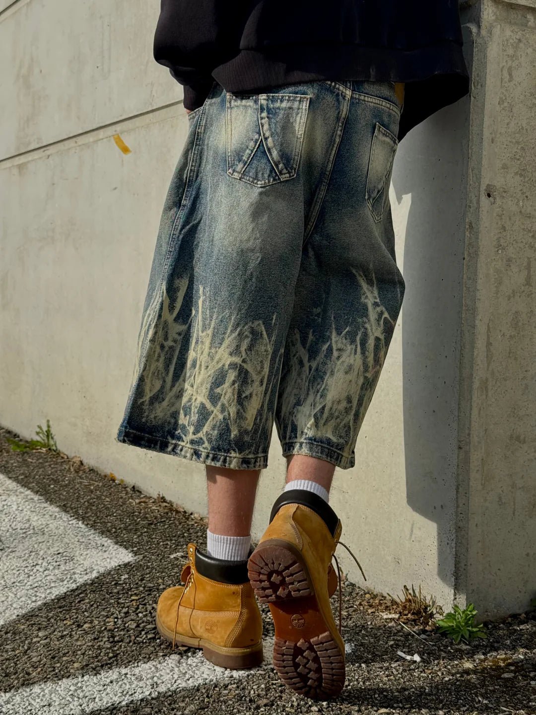 Blaze Distressed Jorts - Revivo Avenue