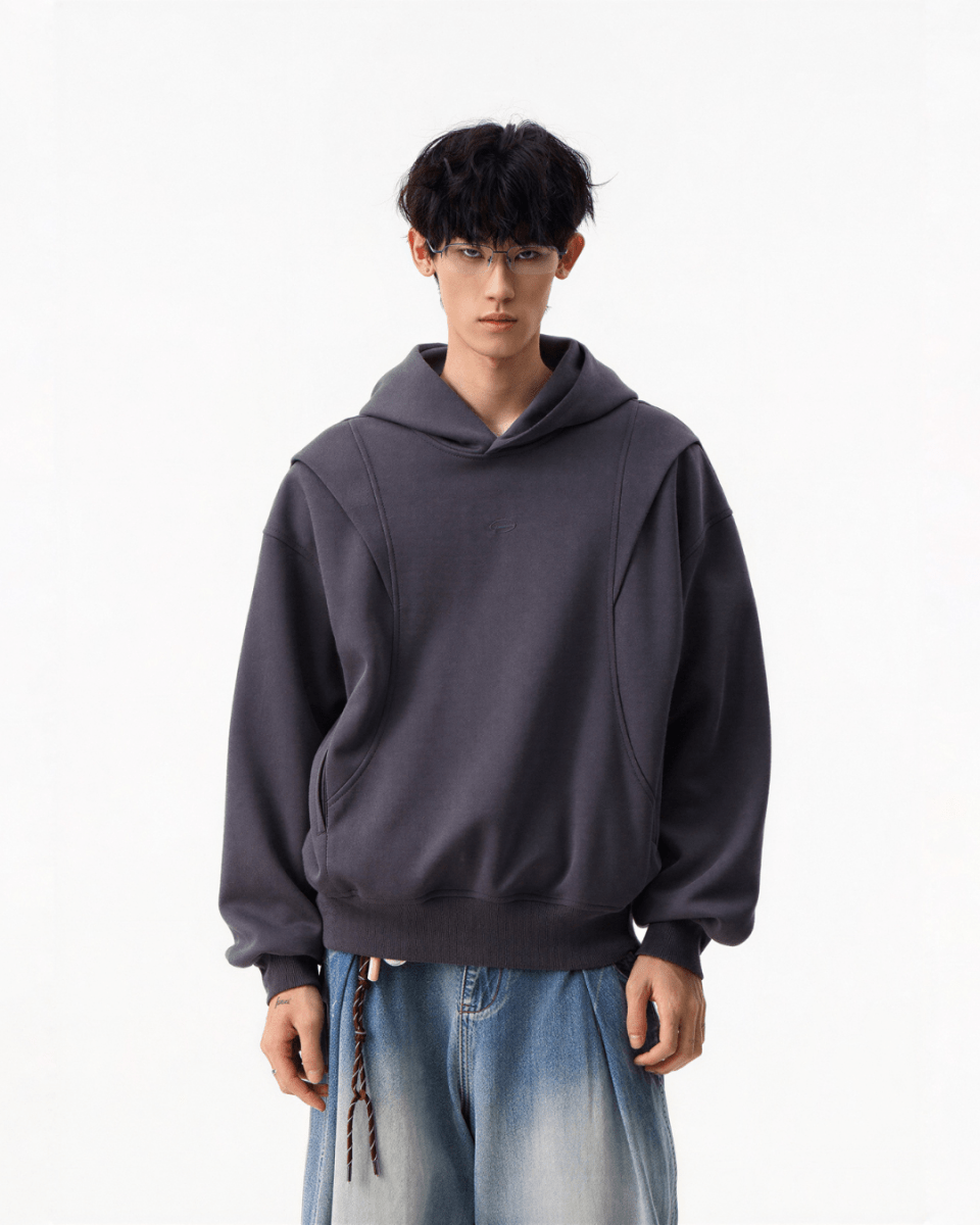 Boxy Hooded Sweatshirt - Revivo Avenue