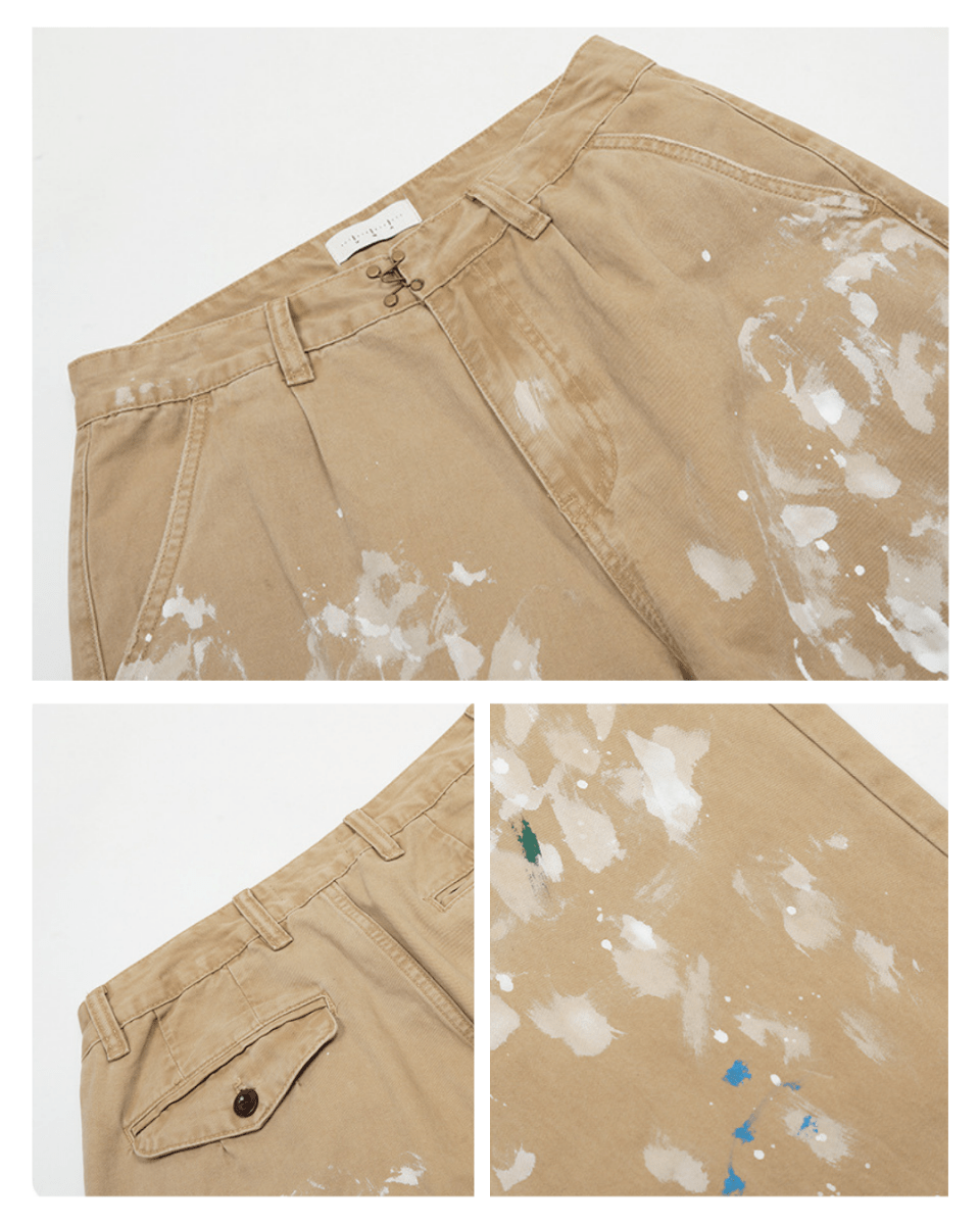 Brera Paint - Washed Wide Jeans - Revivo Avenue