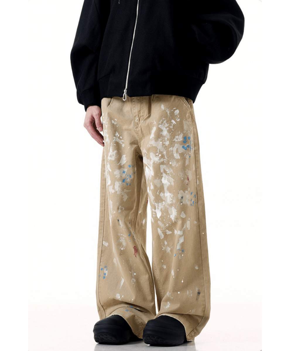 Brera Paint - Washed Wide Jeans - Revivo Avenue