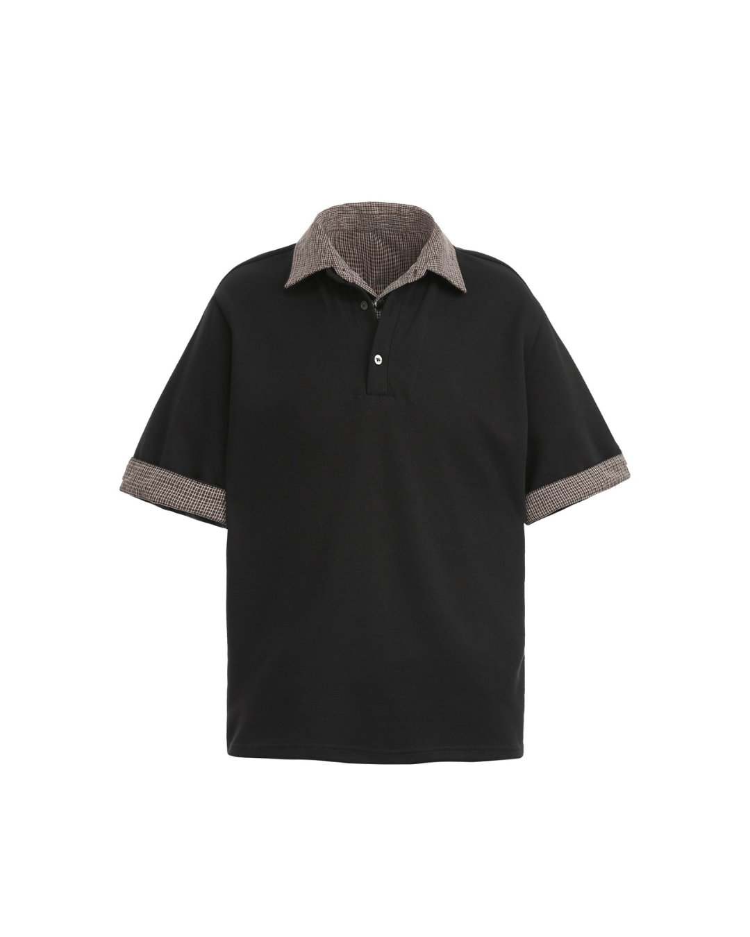 Contrast Collar Knit Polo - Revivo Avenue