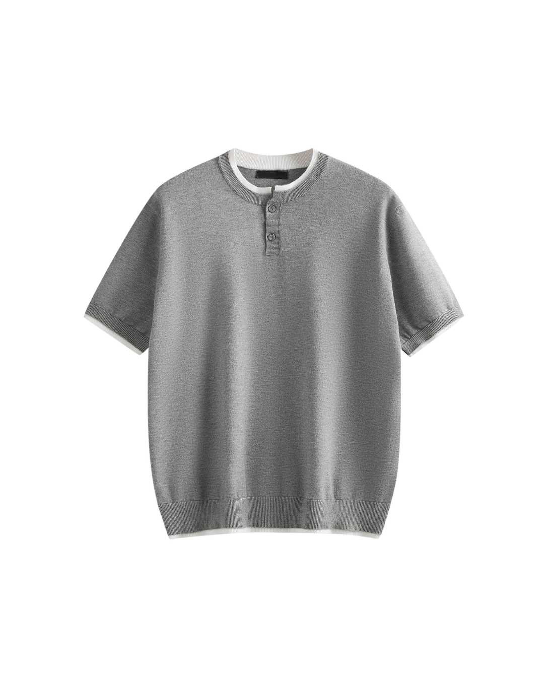 Contrast Trim Henley Tee - Revivo Avenue