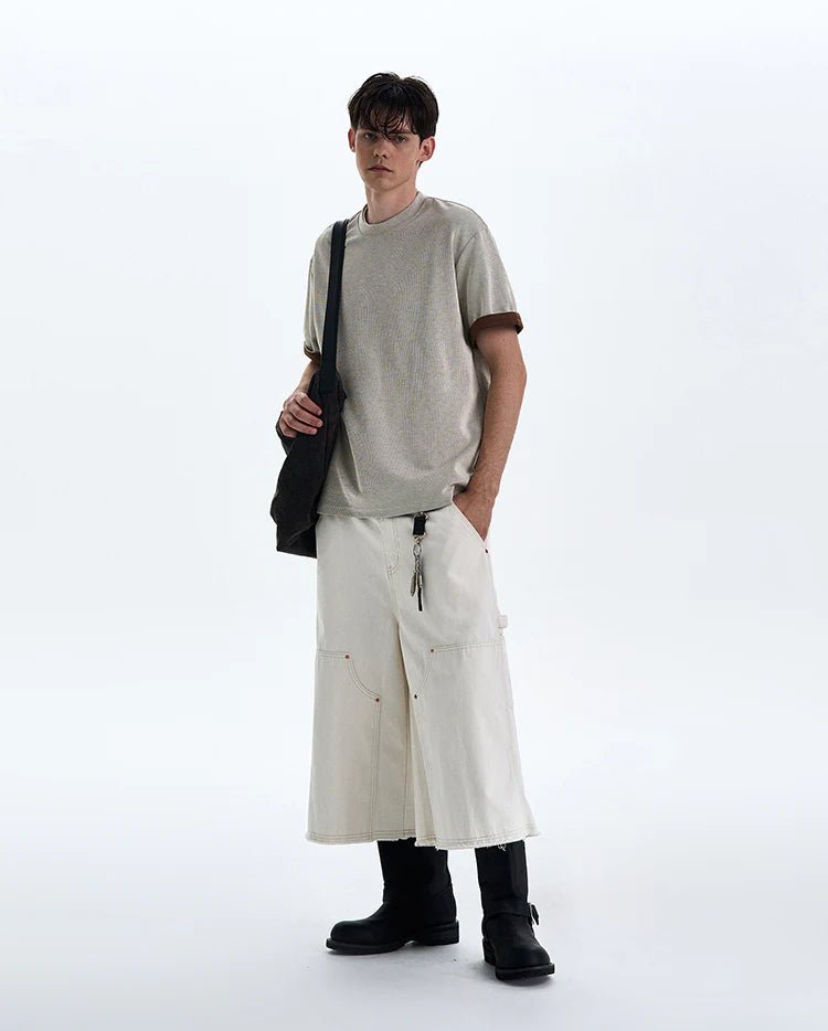 Double Sleeve Textured Tee - Revivo Avenue