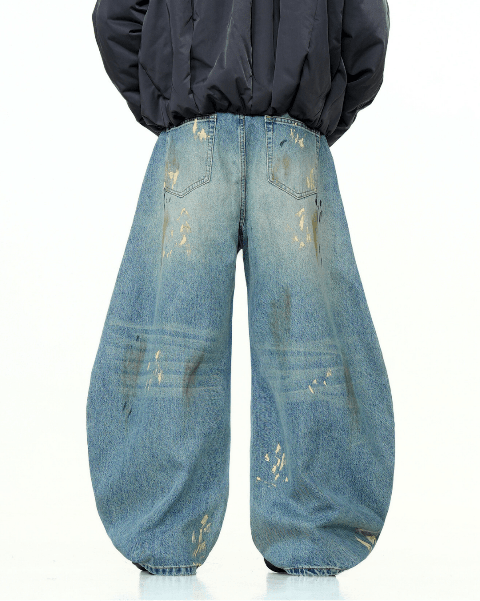 Dresden Paint - Fleck Wide Jeans - Revivo Avenue