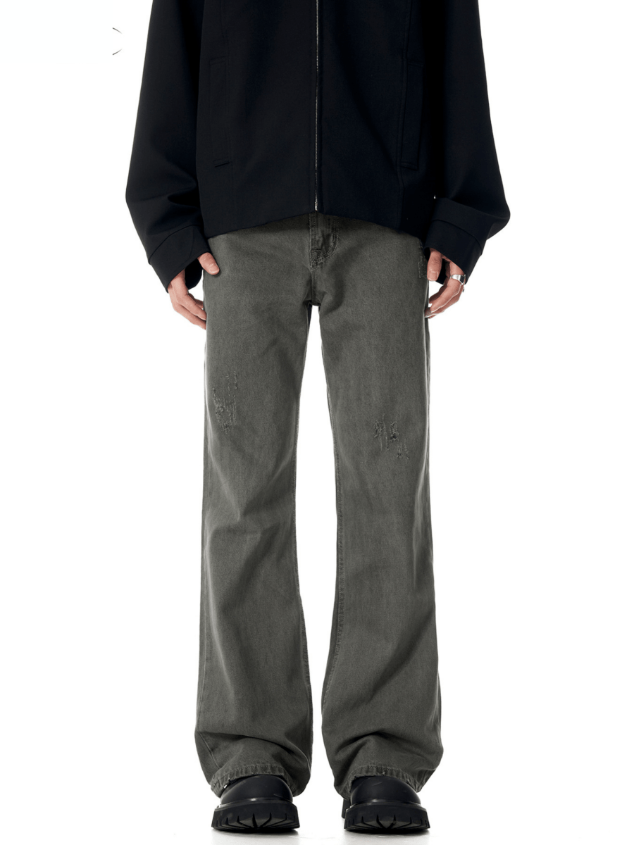 Fade Distress Straight - Leg Jeans - Revivo Avenue