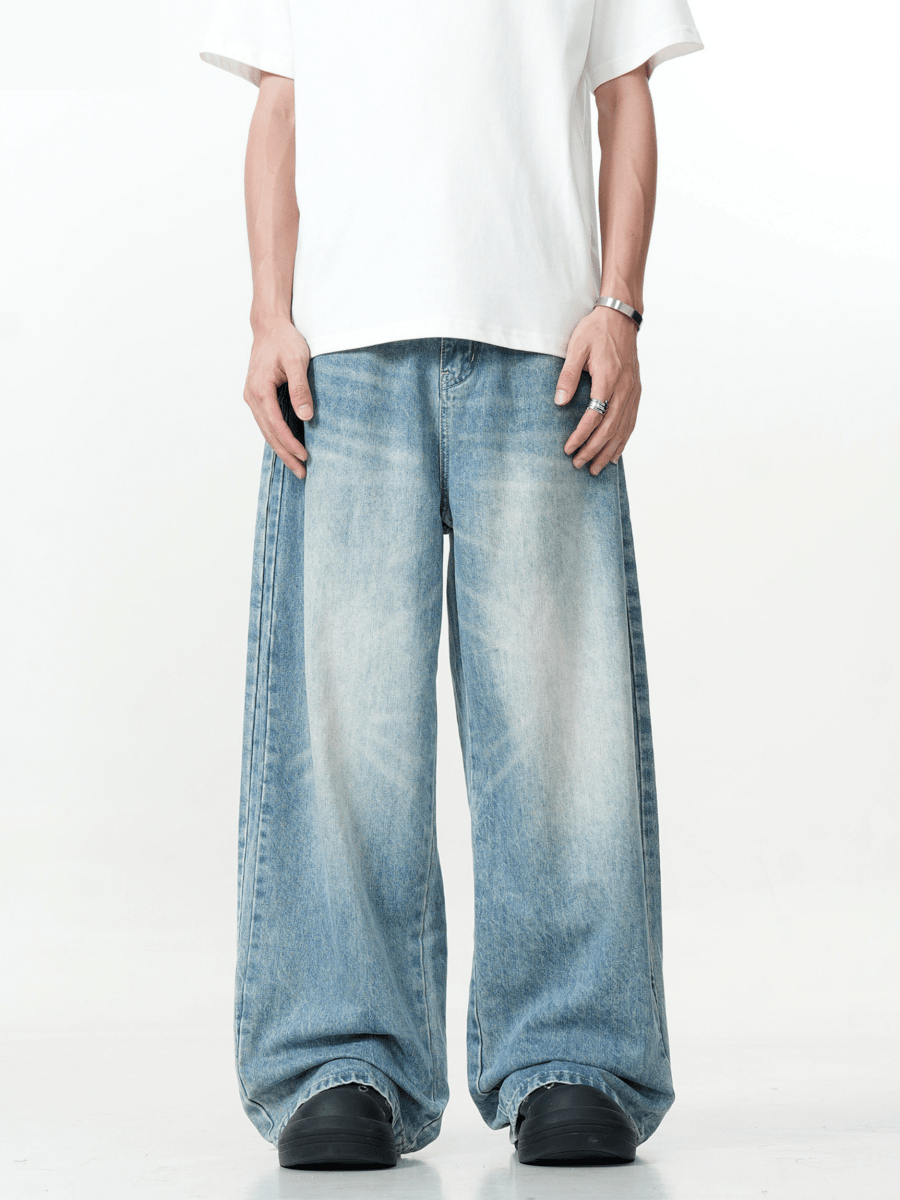 Horizon Faded Super Wide - Leg Jeans - Revivo Avenue