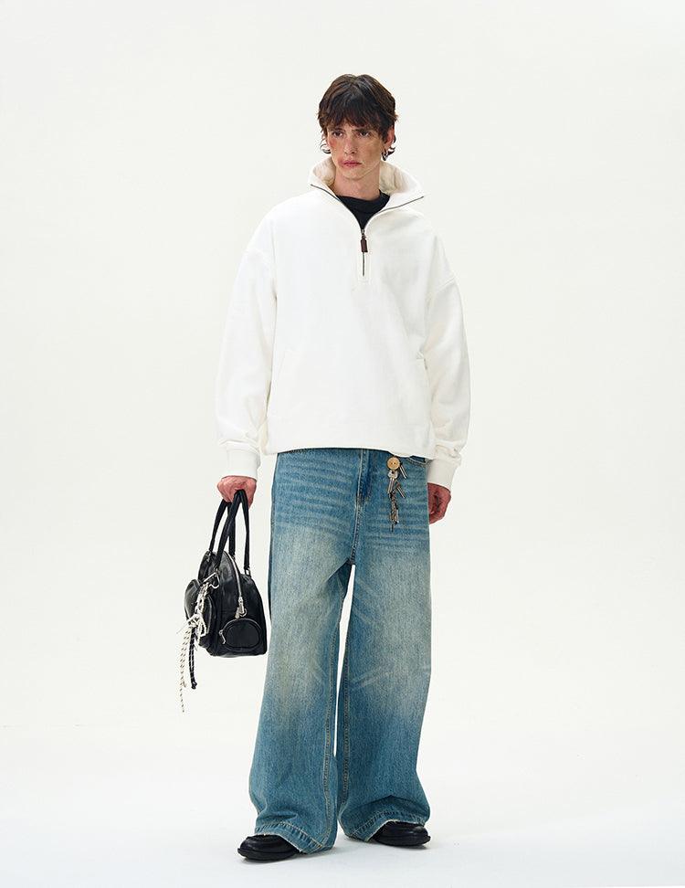 Le Scribe Half - Zip Sweatshirt - Revivo Avenue