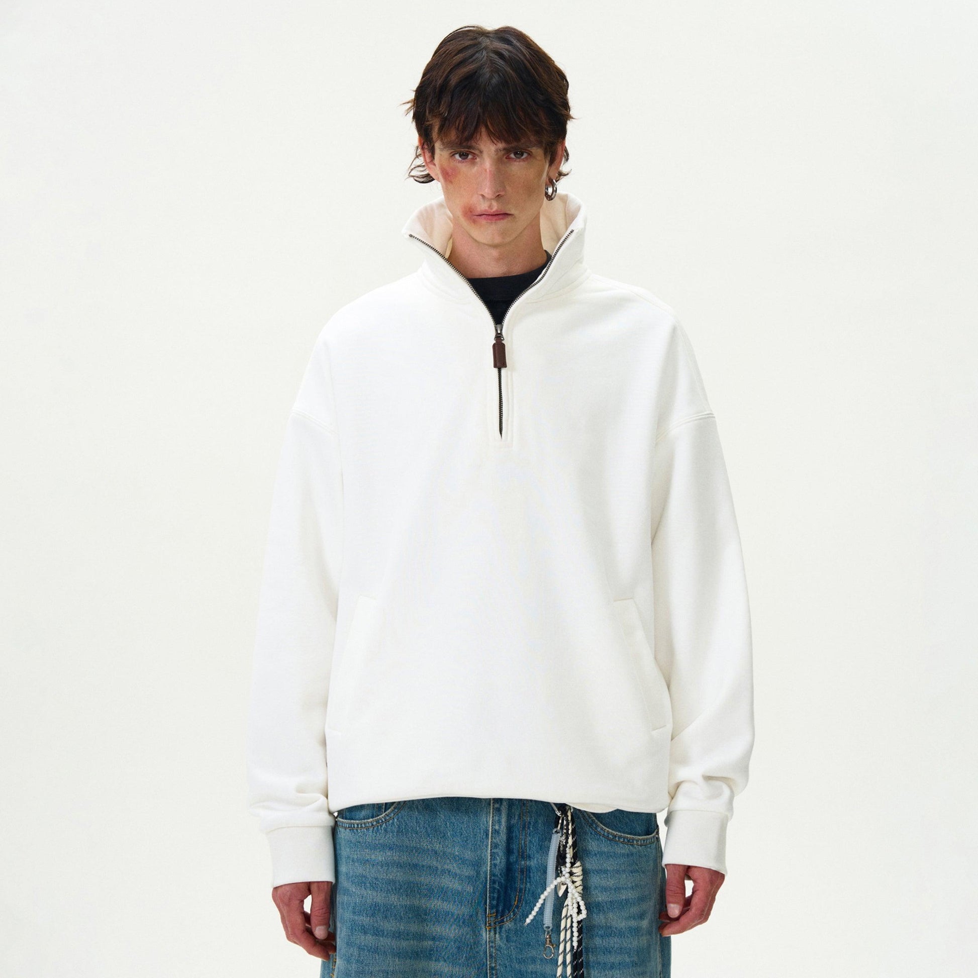 Le Scribe Half - Zip Sweatshirt - Revivo Avenue