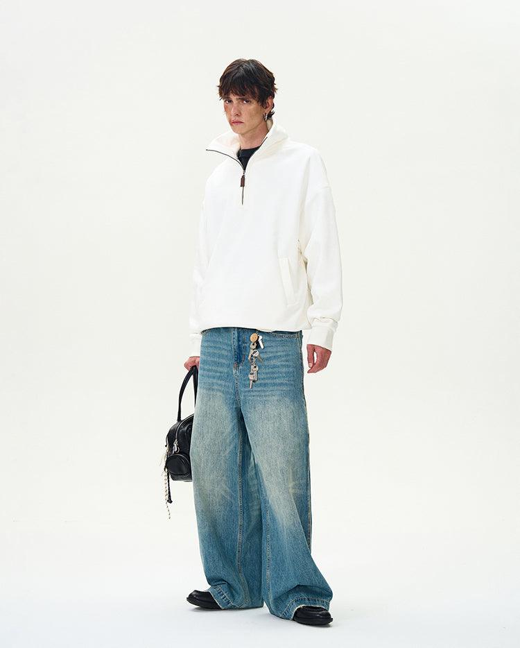 Le Scribe Half - Zip Sweatshirt - Revivo Avenue