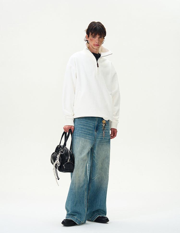 Le Scribe Half - Zip Sweatshirt - Revivo Avenue