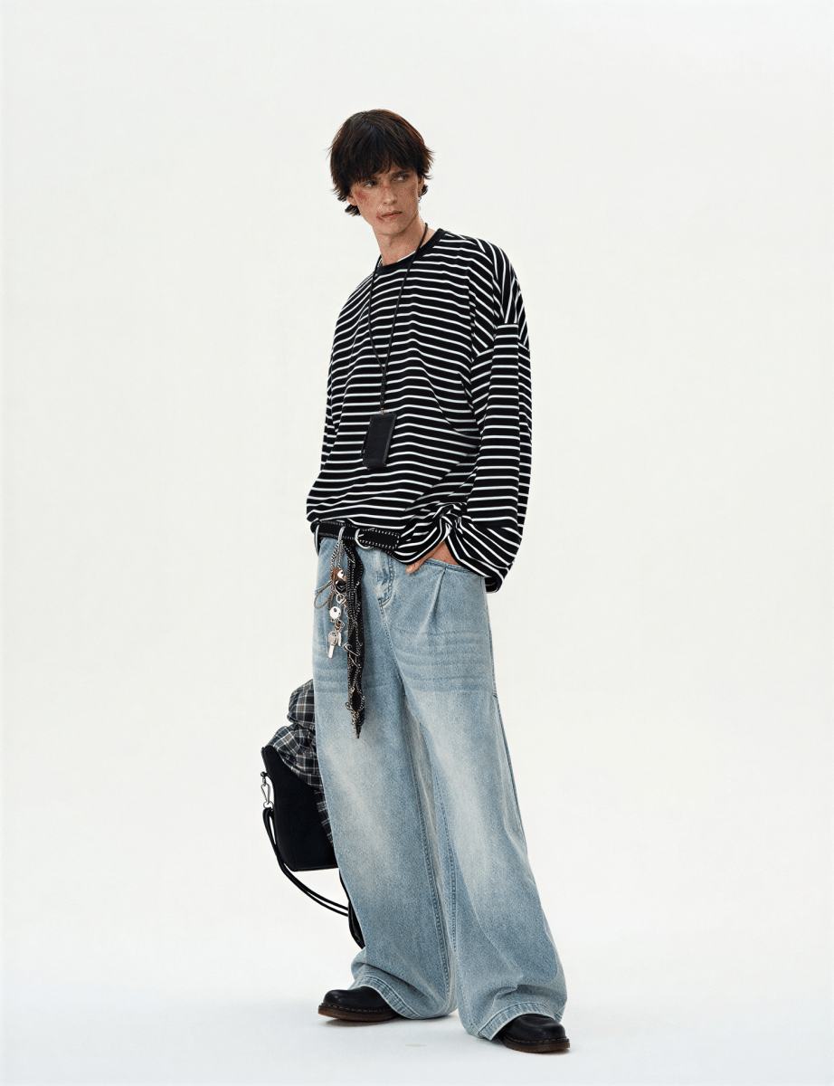 Marinière Striped Long - Sleeve - Revivo Avenue