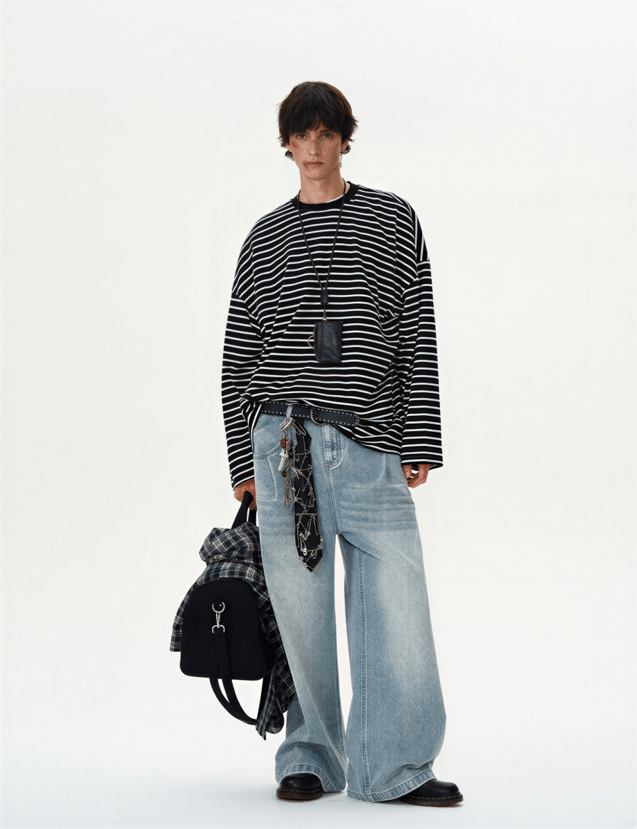 Marinière Striped Long - Sleeve - Revivo Avenue