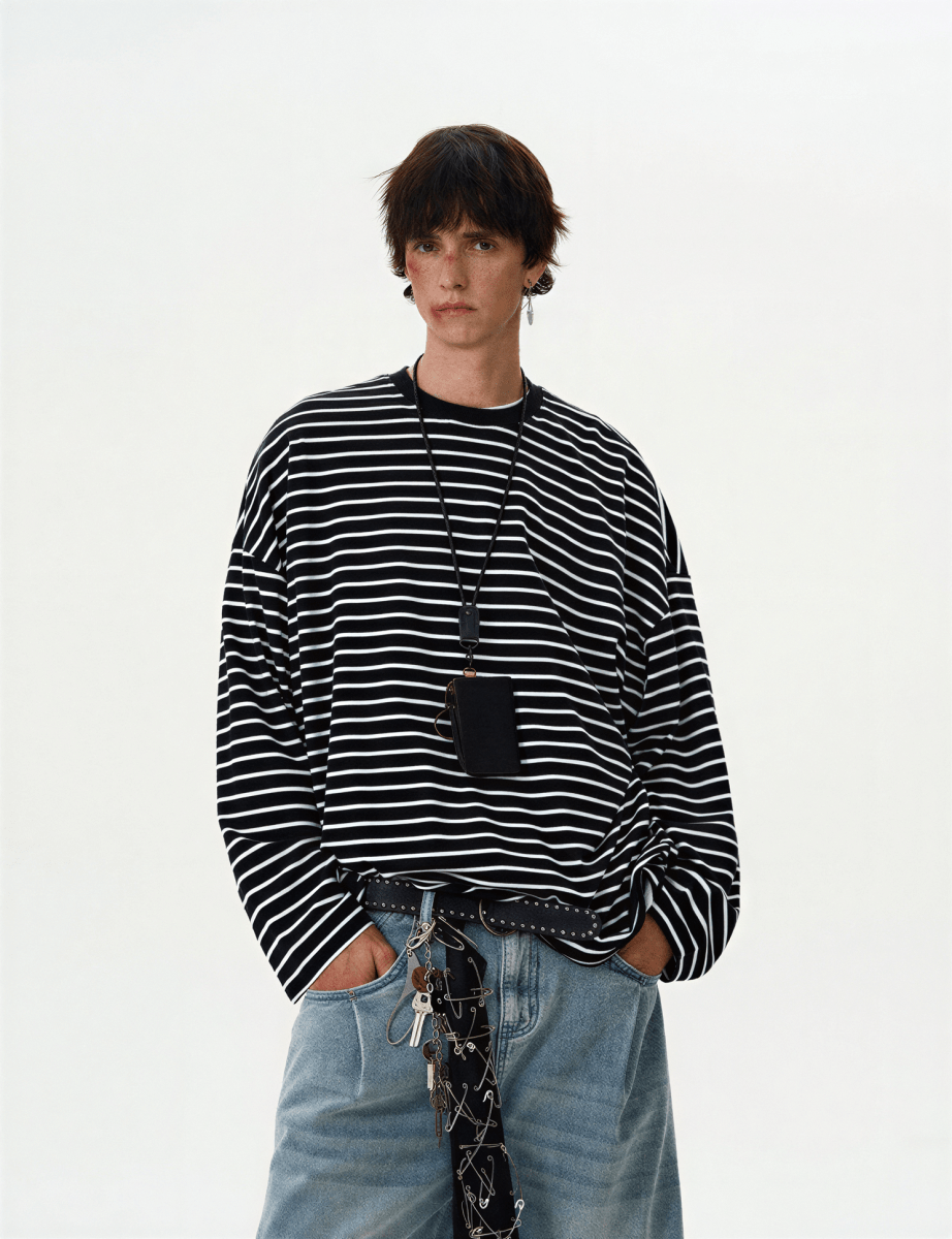 Marinière Striped Long - Sleeve - Revivo Avenue