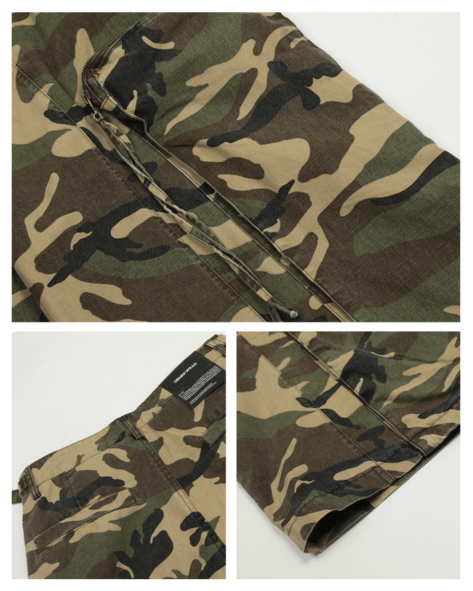 Naples Tactical Camo Cargo Jeans - Revivo Avenue