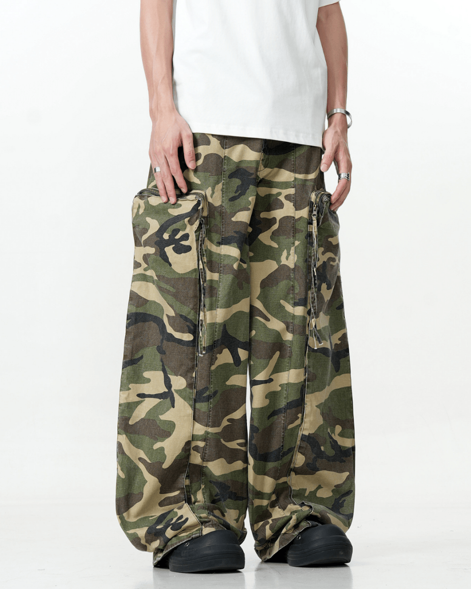 Naples Tactical Camo Cargo Jeans - Revivo Avenue