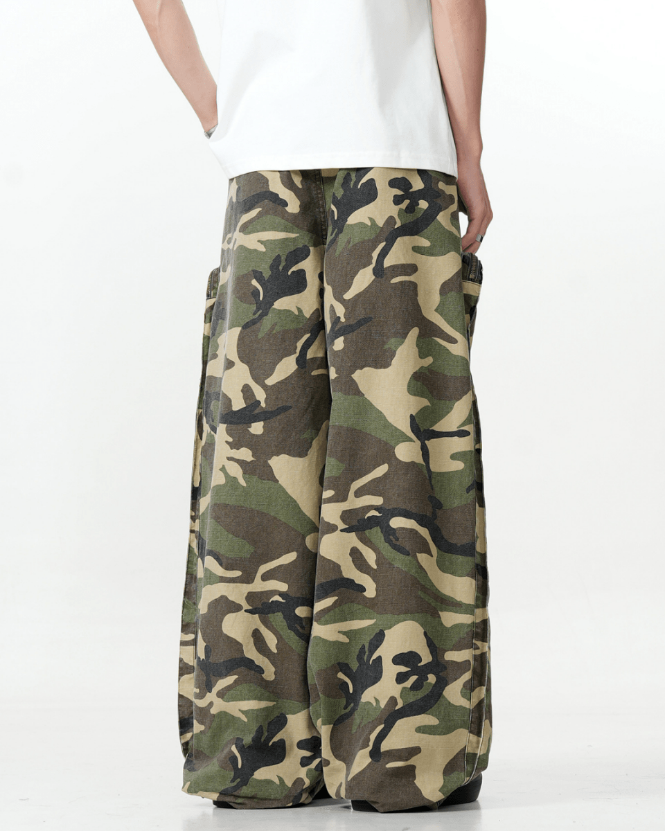 Naples Tactical Camo Cargo Jeans - Revivo Avenue