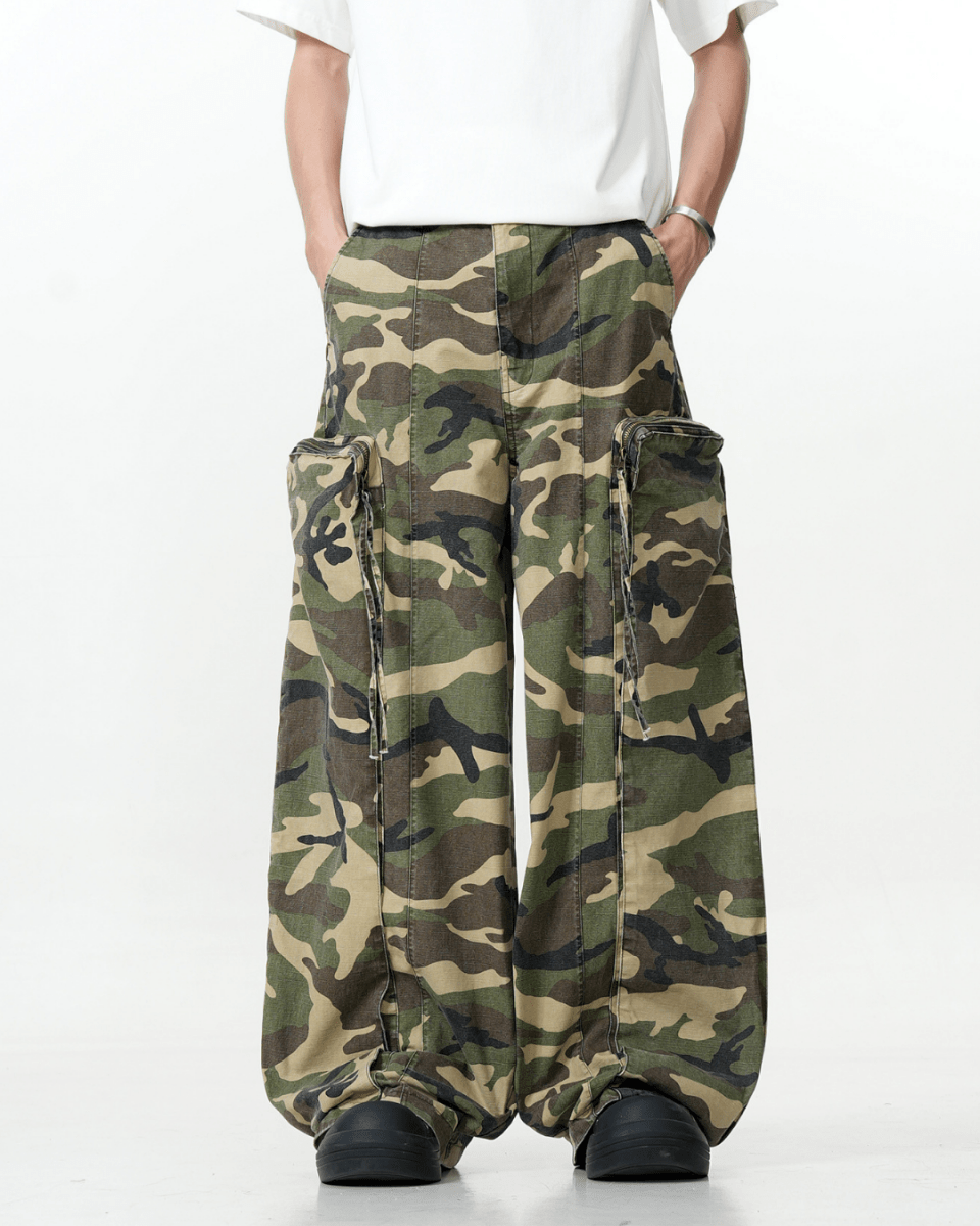 Naples Tactical Camo Cargo Jeans - Revivo Avenue