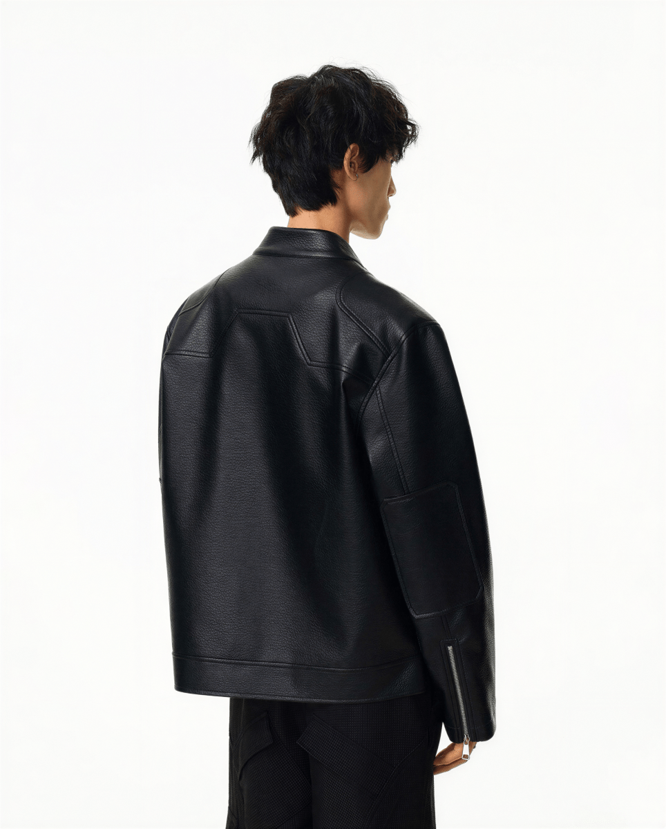 Nightshade Faux Leather Jacket - Revivo Avenue