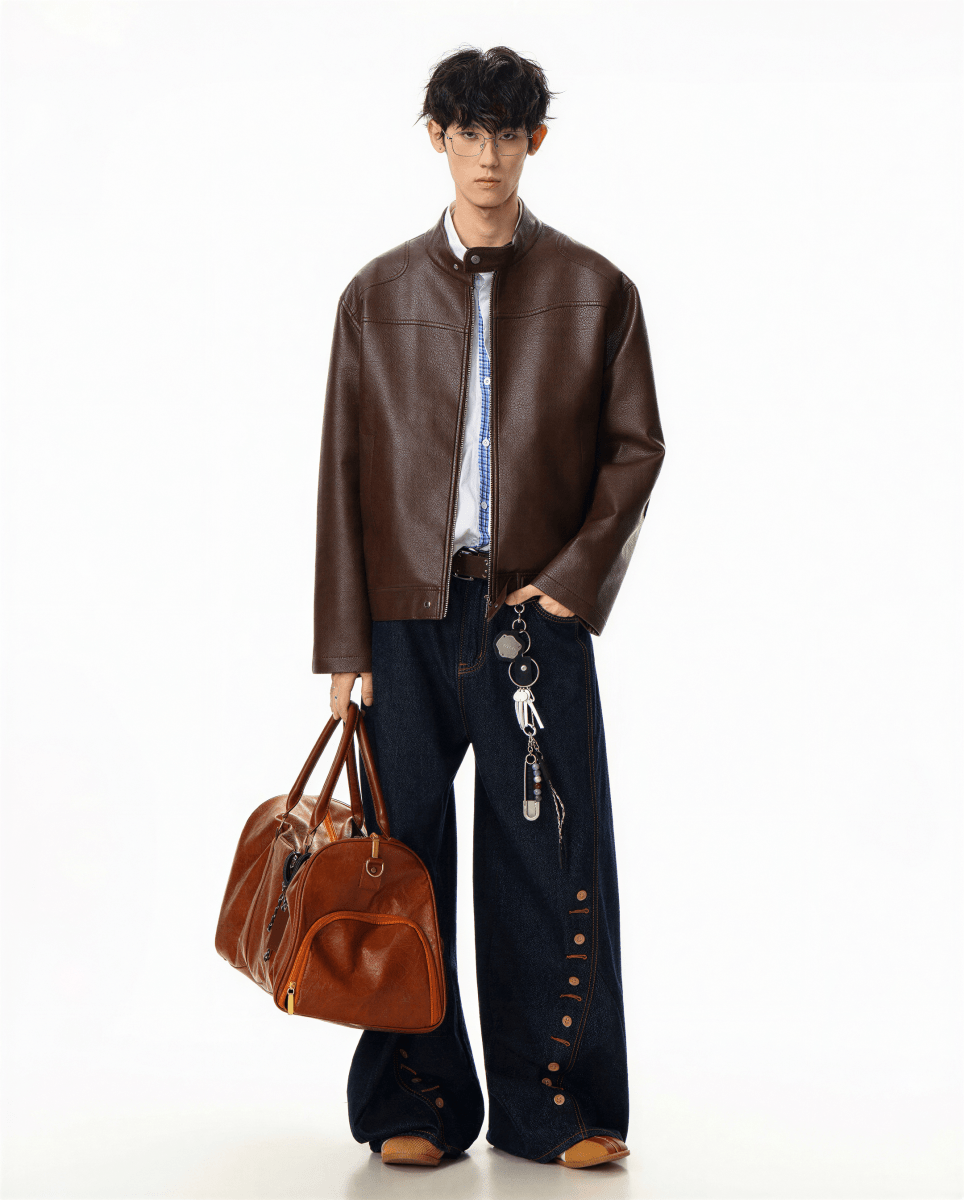 Nightshade Faux Leather Jacket - Revivo Avenue