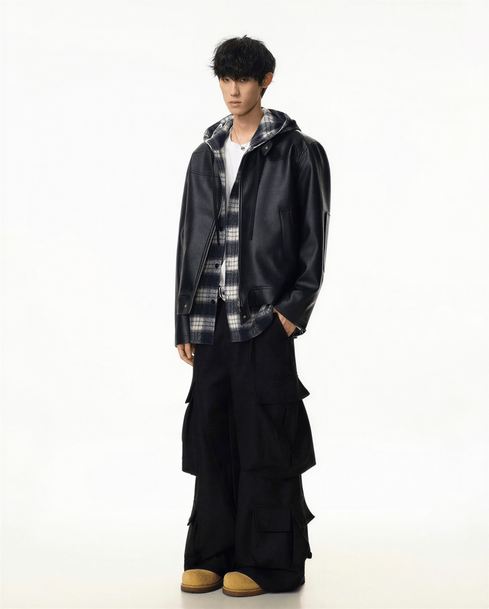 Nightshade Faux Leather Jacket - Revivo Avenue