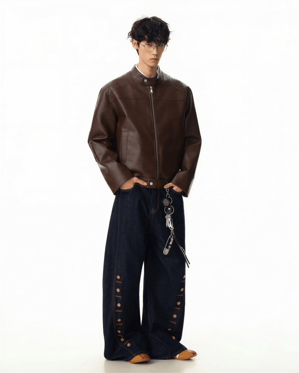 Nightshade Faux Leather Jacket - Revivo Avenue