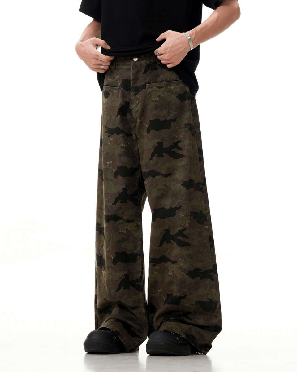 Osaka Camo Wide Pants - Revivo Avenue