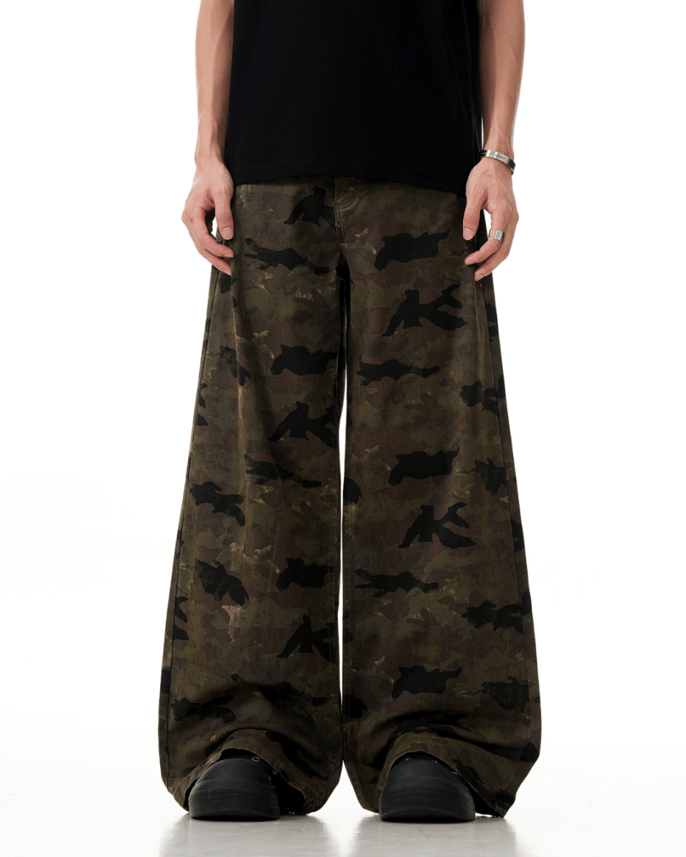 Osaka Camo Wide Pants - Revivo Avenue