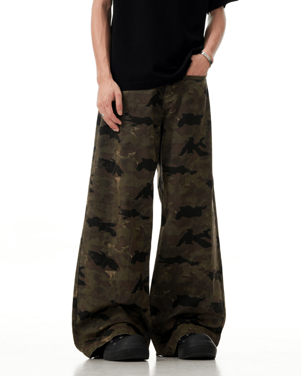Osaka Camo Wide Pants - Revivo Avenue