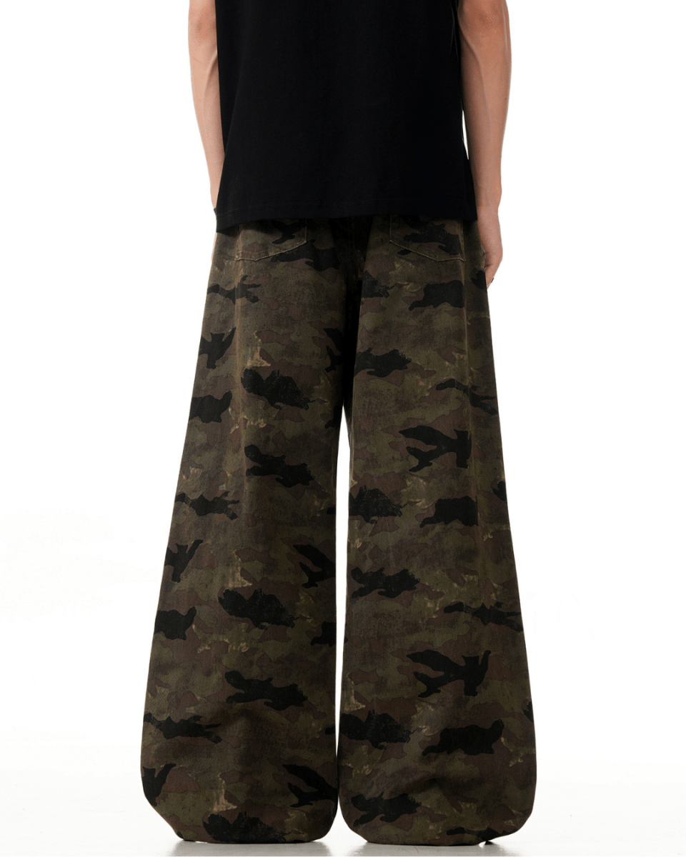 Osaka Camo Wide Pants - Revivo Avenue